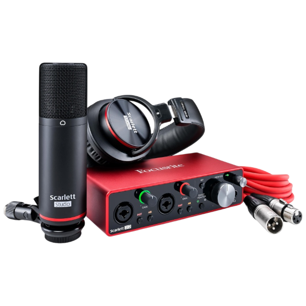 USB-аудиоинтерфейс Focusrite Scarlett 2i2 Studio — общий вид