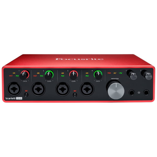 USB-аудиоинтерфейс Focusrite Scarlett 18i8 3rd gen — общий вид
