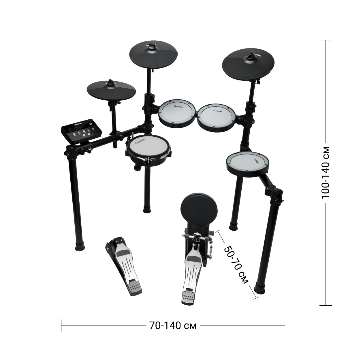 Электронные барабаны Rockdale Tempest Mesh 2 - фото 5