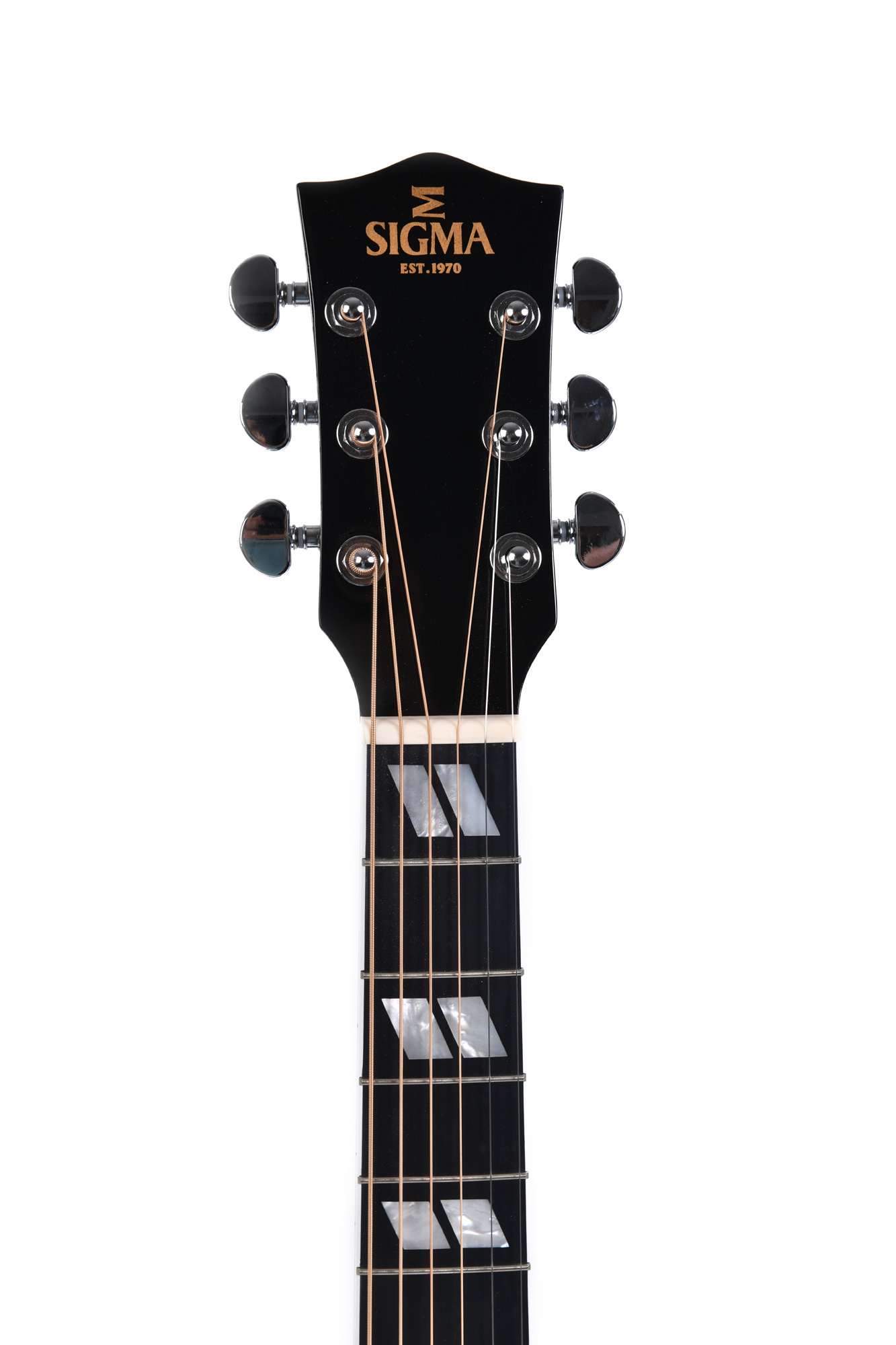 Электроакустическая гитара Sigma DM-SG5-BK — корпус и детали - фото 3