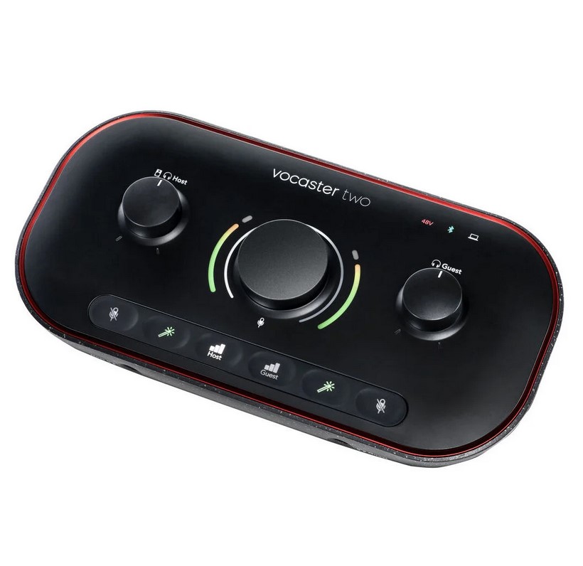 USB-аудиоинтерфейс Focusrite Vocaster Two — разъёмы и органы управления - фото 3