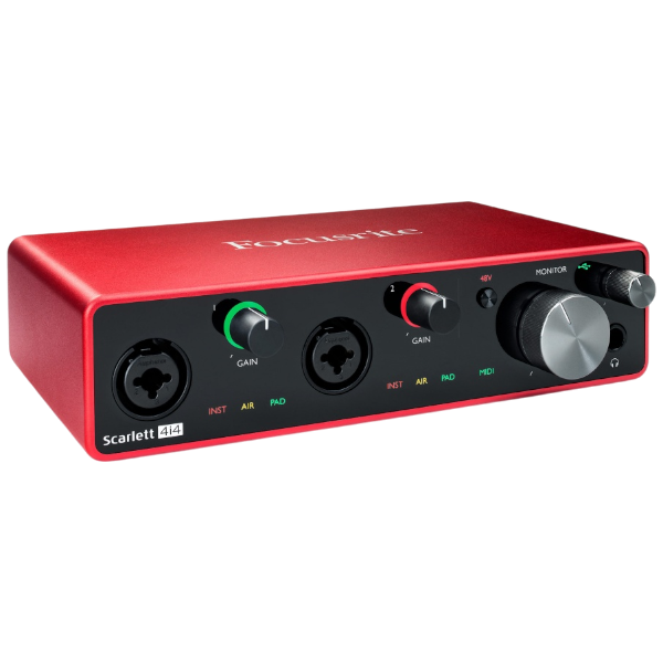 USB-аудиоинтерфейс Focusrite Scarlett 4i4 3rd gen — общий вид