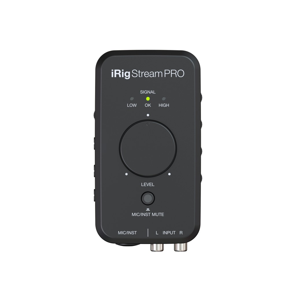Портативный аудиоинтерфейс IK Multimedia IRIG STREAMPRO — разъёмы и органы управления