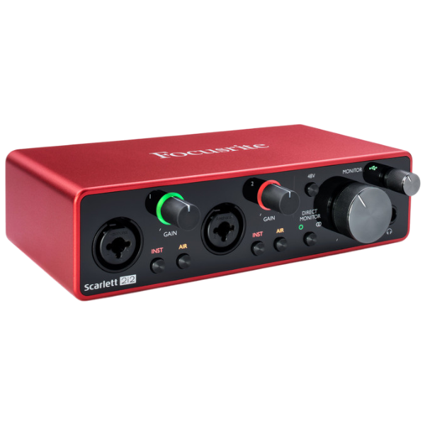 USB-аудиоинтерфейс Focusrite Scarlett 2i2 3rd gen — общий вид
