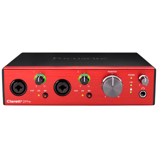 USB-аудиоинтерфейс Focusrite Clarett+2Pre — общий вид