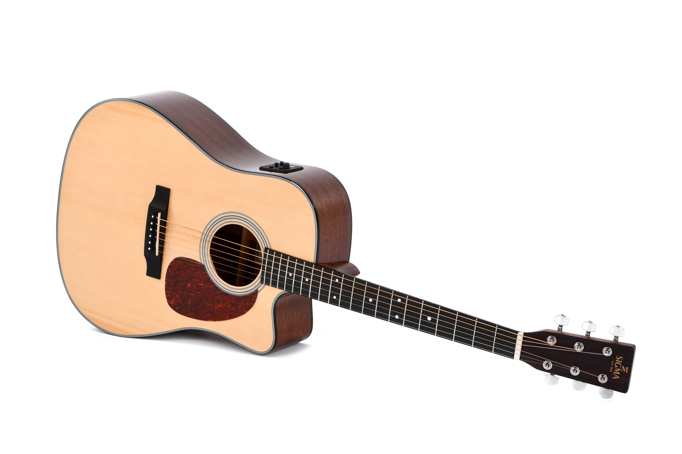 Электроакустическая гитара Sigma DMC-1E — корпус и детали - фото 6