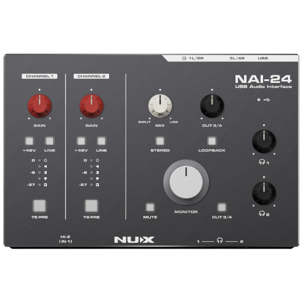 USB-аудиоинтерфейс Nux NAI 24 — общий вид