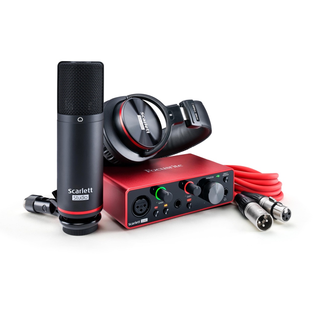 USB-аудиоинтерфейс Focusrite Scarlett Solo Studio — разъёмы и органы управления