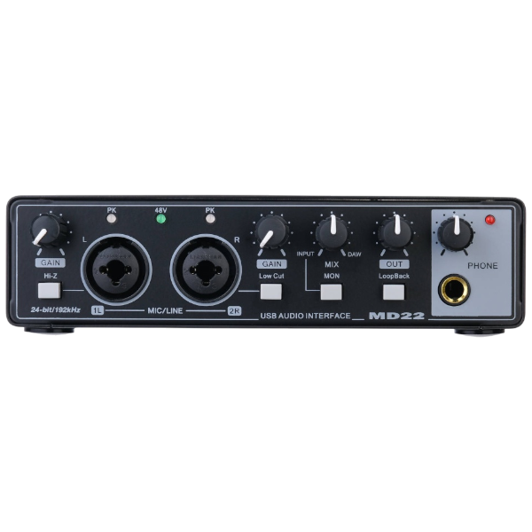 USB-аудиоинтерфейс Foix LBS MD22 — общий вид