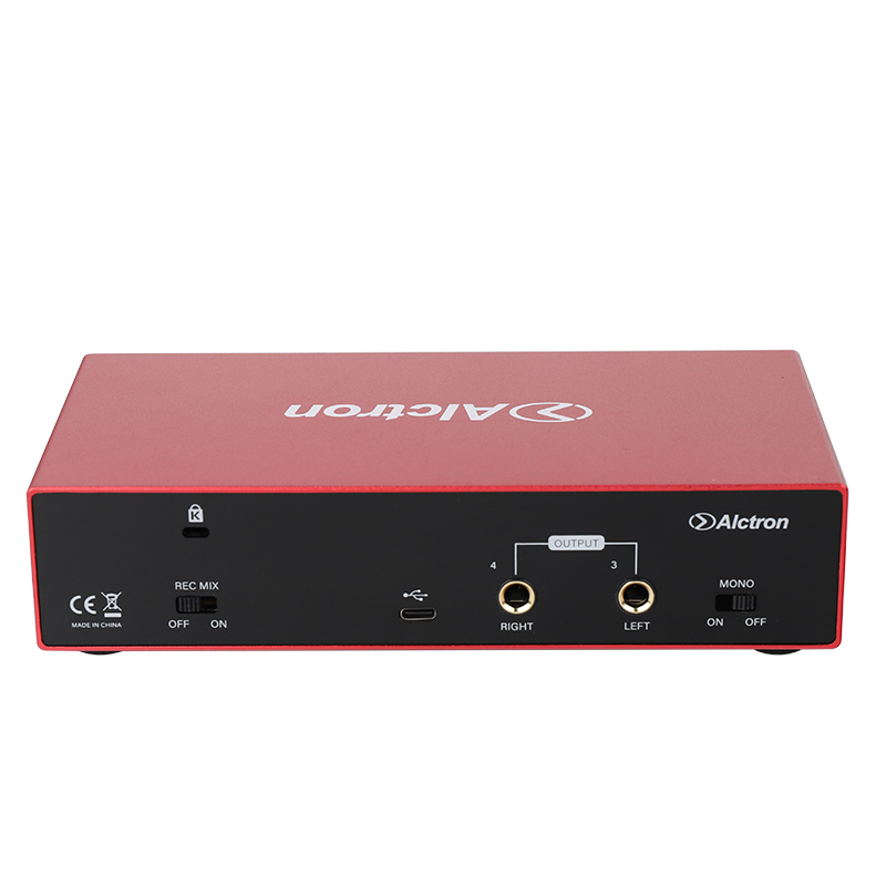 USB-аудиоинтерфейс Alctron U48MKII — разъёмы и органы управления - фото 2