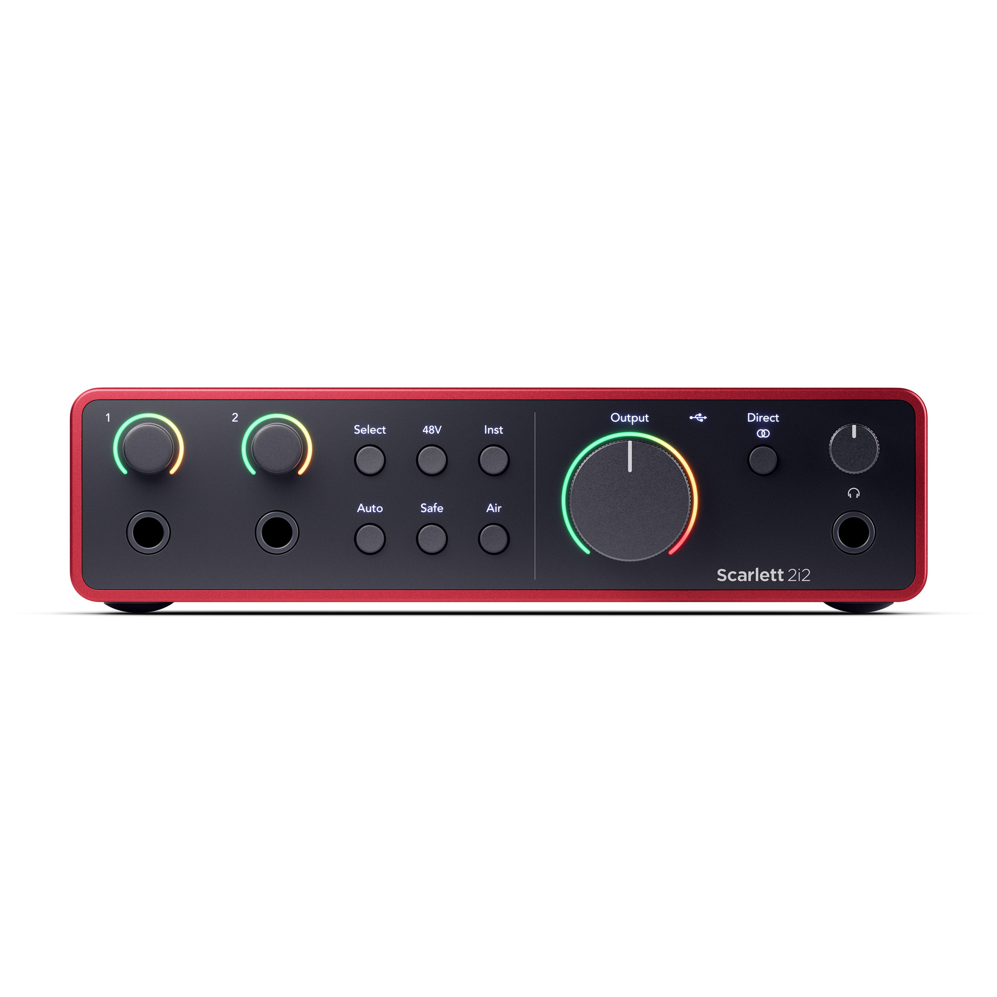 USB-аудиоинтерфейс Focusrite Scarlett 2i2 4th gen — разъёмы и органы управления - фото 2