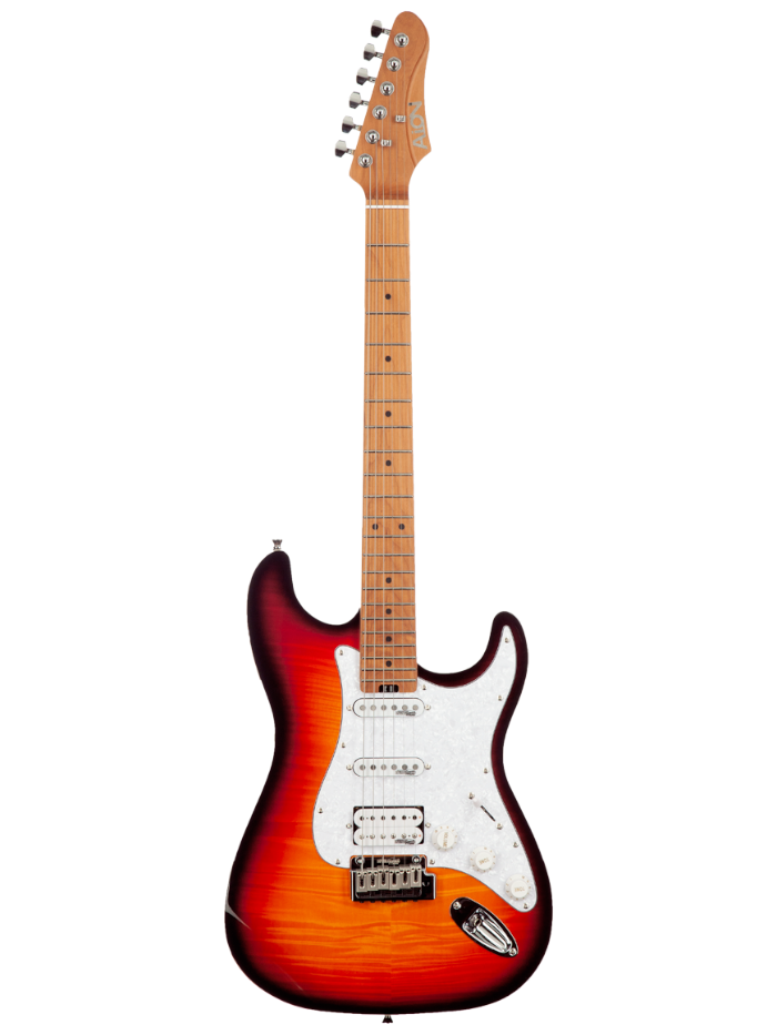 Электрогитара Aion H-10 dark brown burst — общий вид