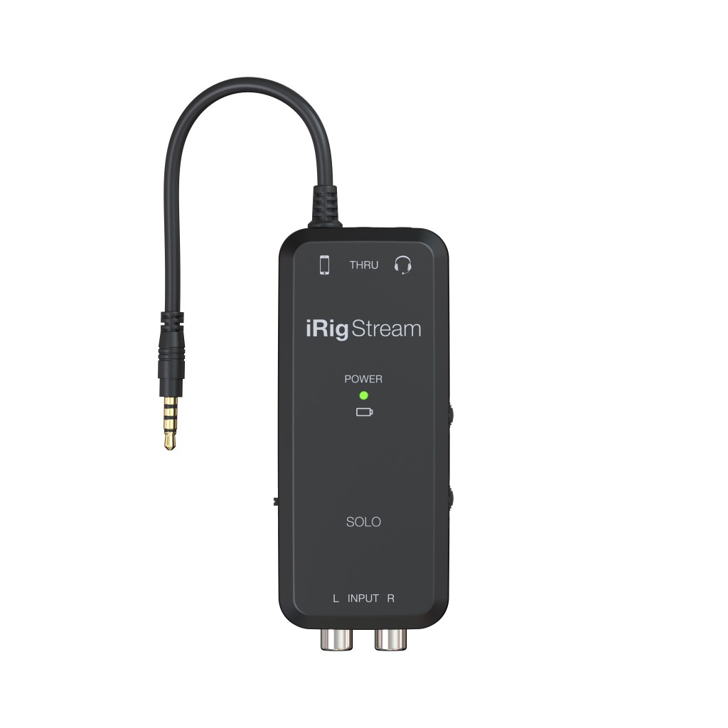 Портативный аудиоинтерфейс IK Multimedia iRig Stream Solo — разъёмы и органы управления