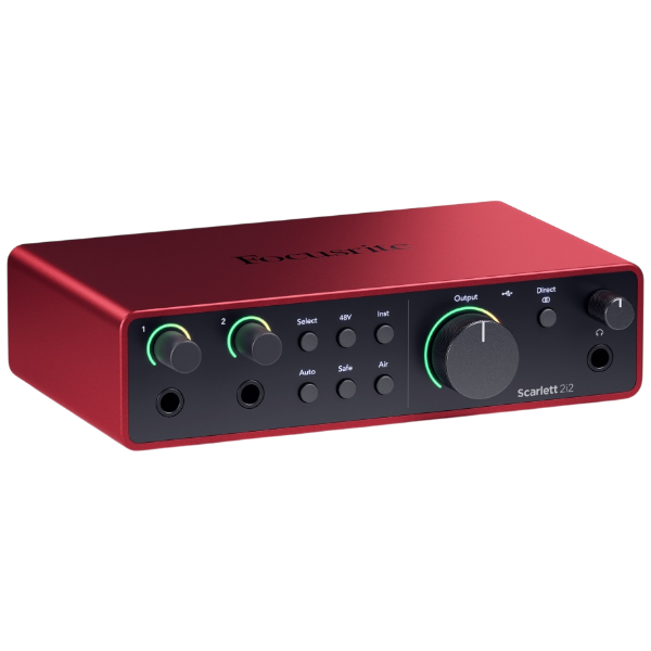 USB-аудиоинтерфейс Focusrite Scarlett 2i2 4th gen — общий вид