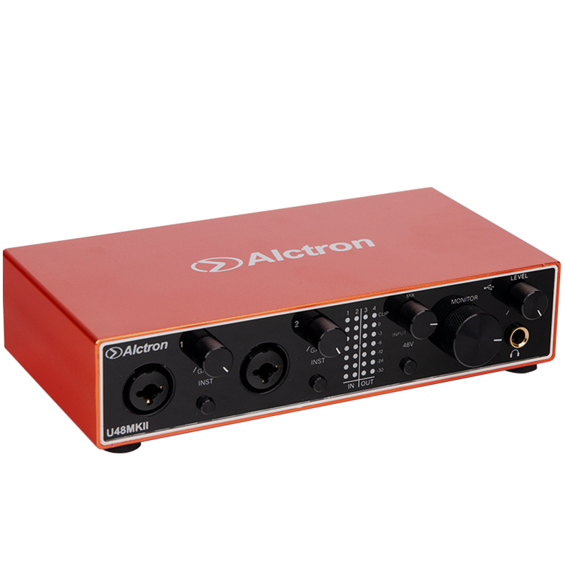 USB-аудиоинтерфейс Alctron U48MKII — разъёмы и органы управления - фото 4