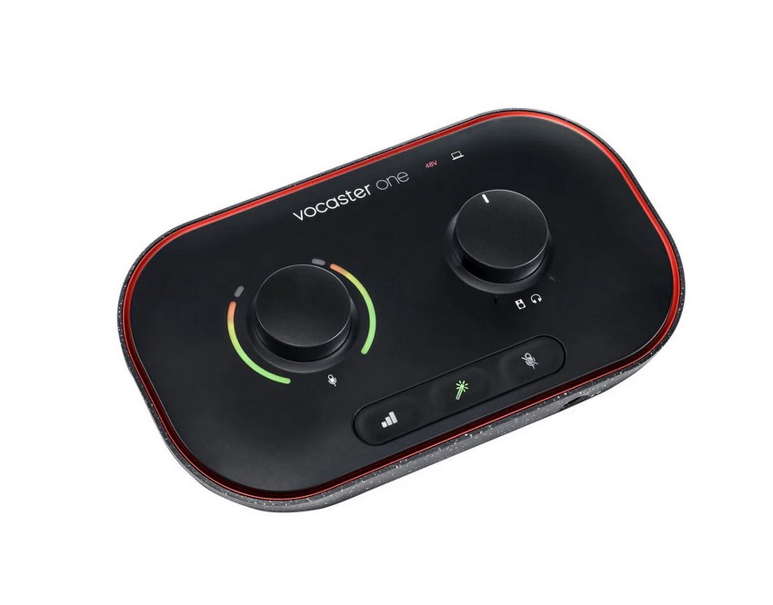 USB-аудиоинтерфейс Focusrite Vocaster One Studio — разъёмы и органы управления - фото 2