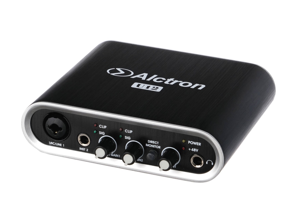 USB-аудиоинтерфейс Alctron U12 BK — разъёмы и органы управления