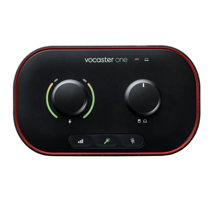 USB-аудиоинтерфейс Focusrite Vocaster One — разъёмы и органы управления - фото 2