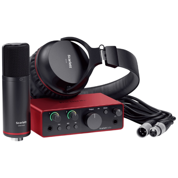 USB-аудиоинтерфейс Focusrite Scarlett Solo Studio 4th — общий вид