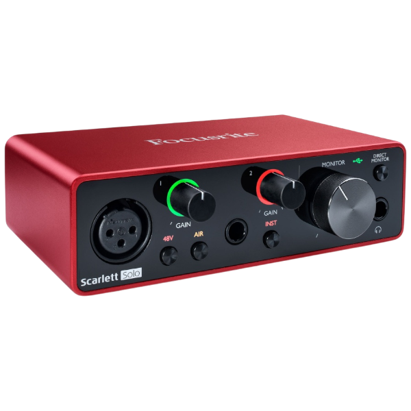 USB-аудиоинтерфейс Focusrite Scarlett Solo 3rd gen — общий вид