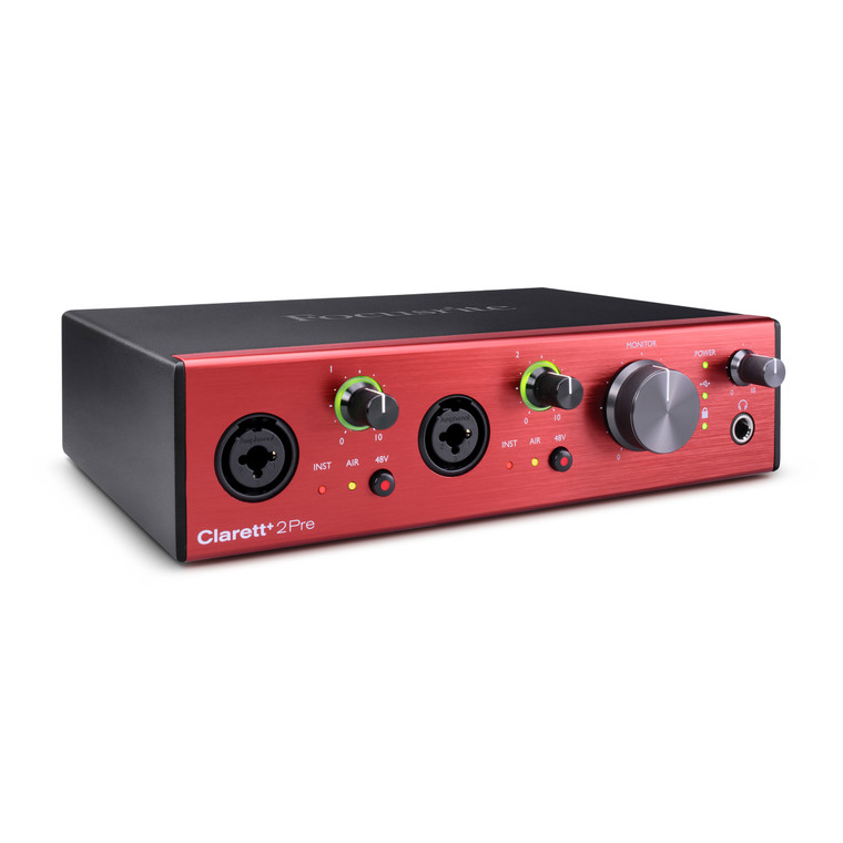 USB-аудиоинтерфейс Focusrite Clarett+2Pre — разъёмы и органы управления - фото 3