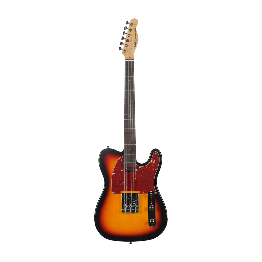 Электрогитара SQOE Setl300 sunburst — корпус и детали