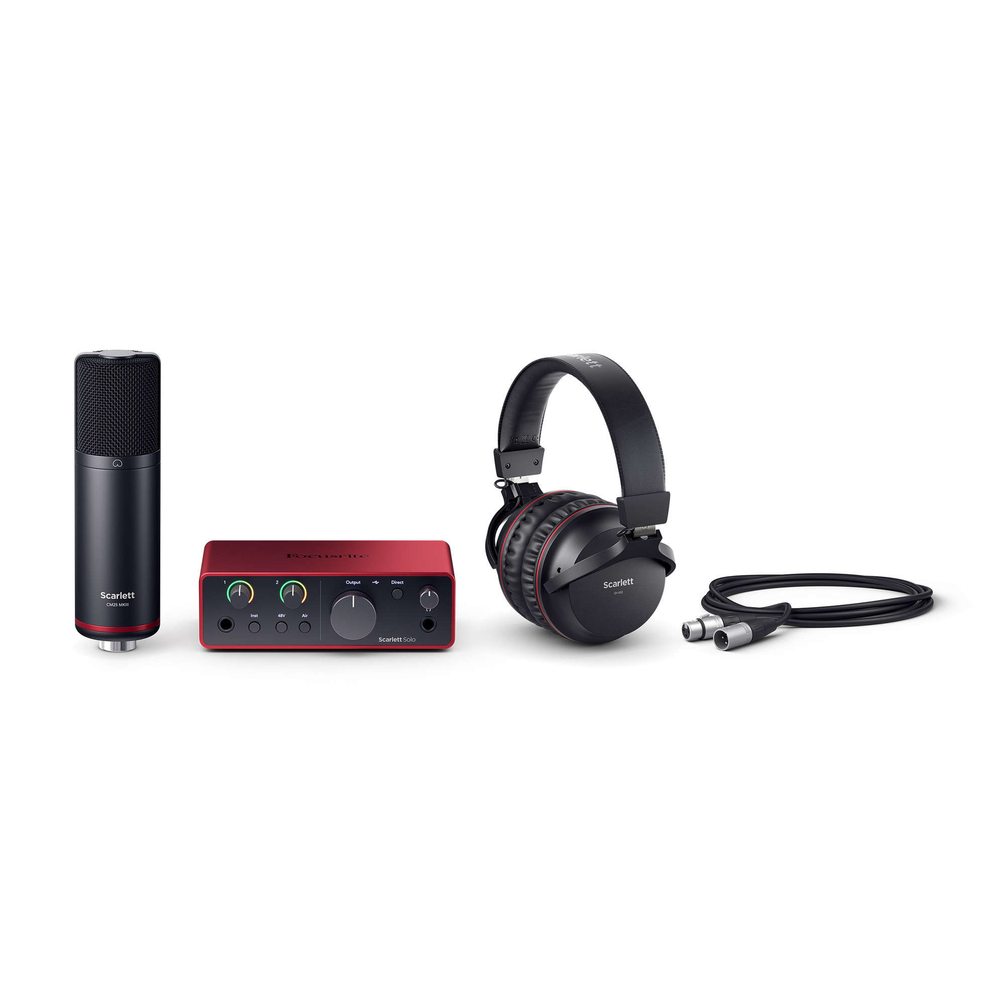 USB-аудиоинтерфейс Focusrite Scarlett Solo Studio 4th — разъёмы и органы управления - фото 2