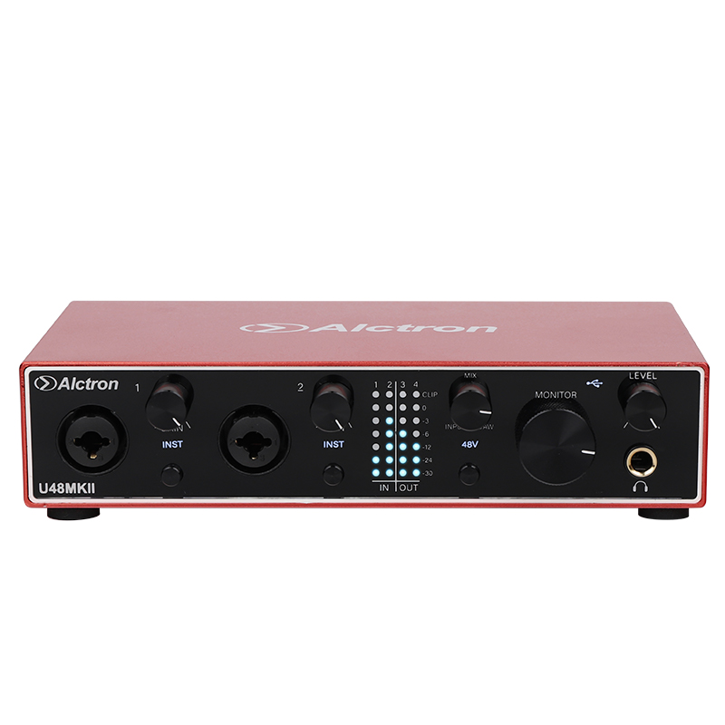 USB-аудиоинтерфейс Alctron U48MKII — разъёмы и органы управления - фото 3