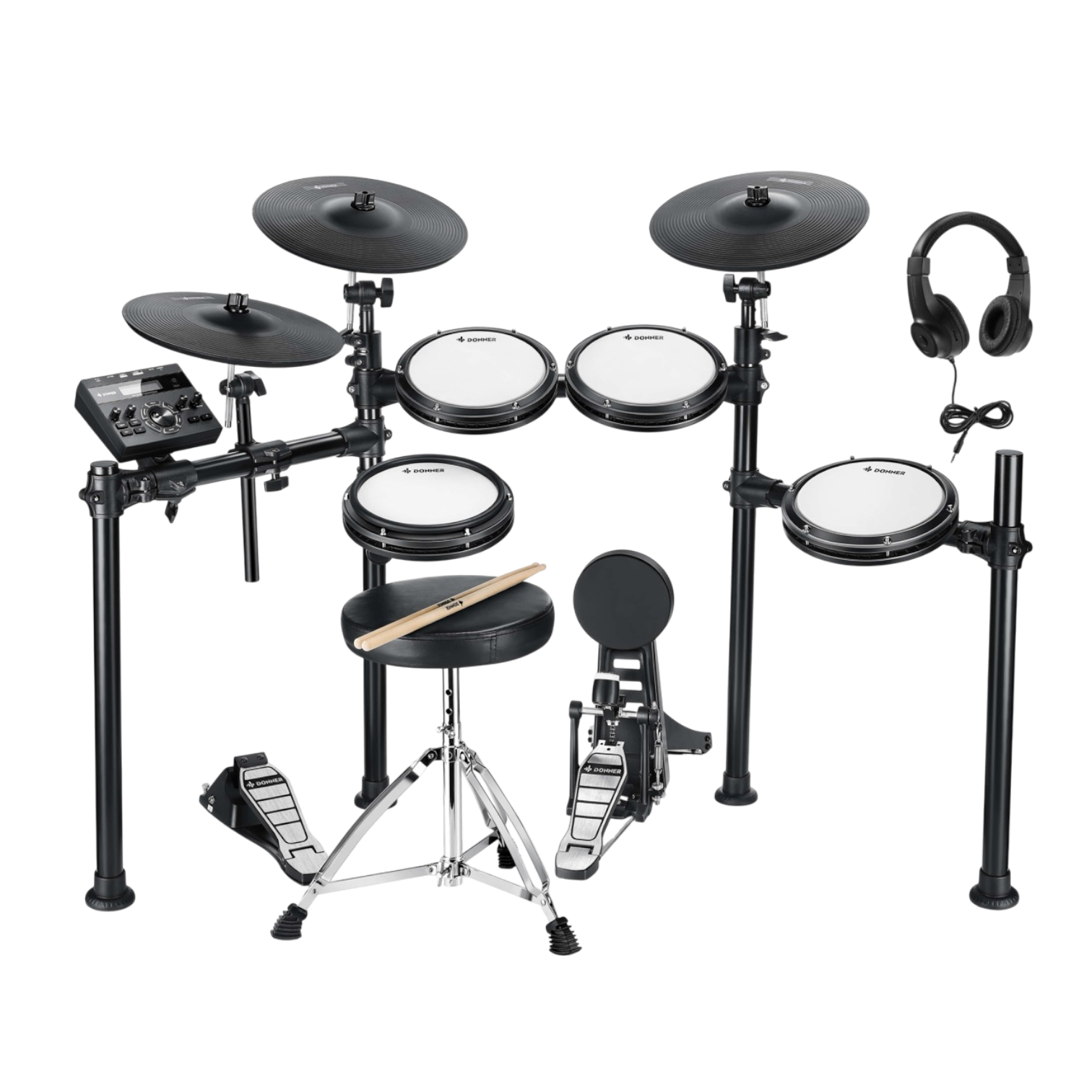 Электронные барабаны Donner DED-200P 5 Drums 3 Cymbals