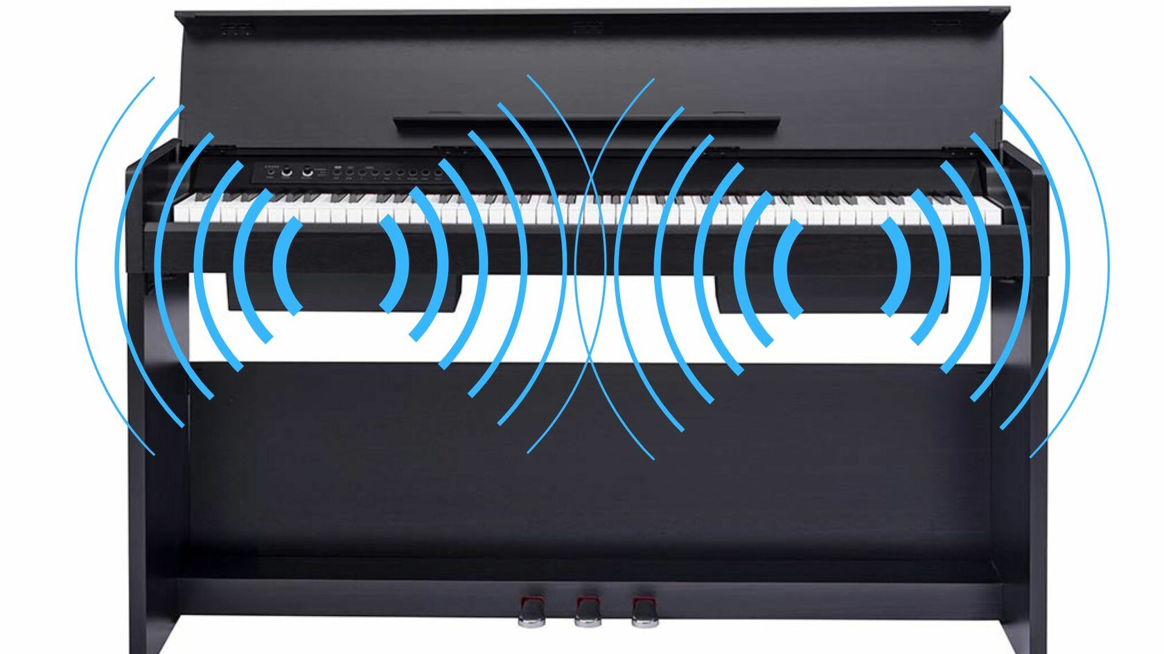 Вы можете использовать пианино как стереосистему для воспроизведения музыки с внешних источников, таких как смартфон или USB-накопитель