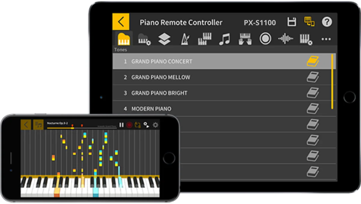 Приложение Chordana Play для обучения и дистанционного управления фортепиано